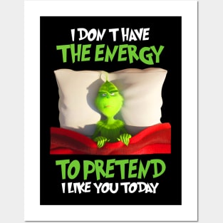 Funny Grinch Christmas Grinch Funny Gift Grinchmas Grinch Lovers Posters and Art